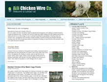 Tablet Screenshot of chickenwirenetting.com